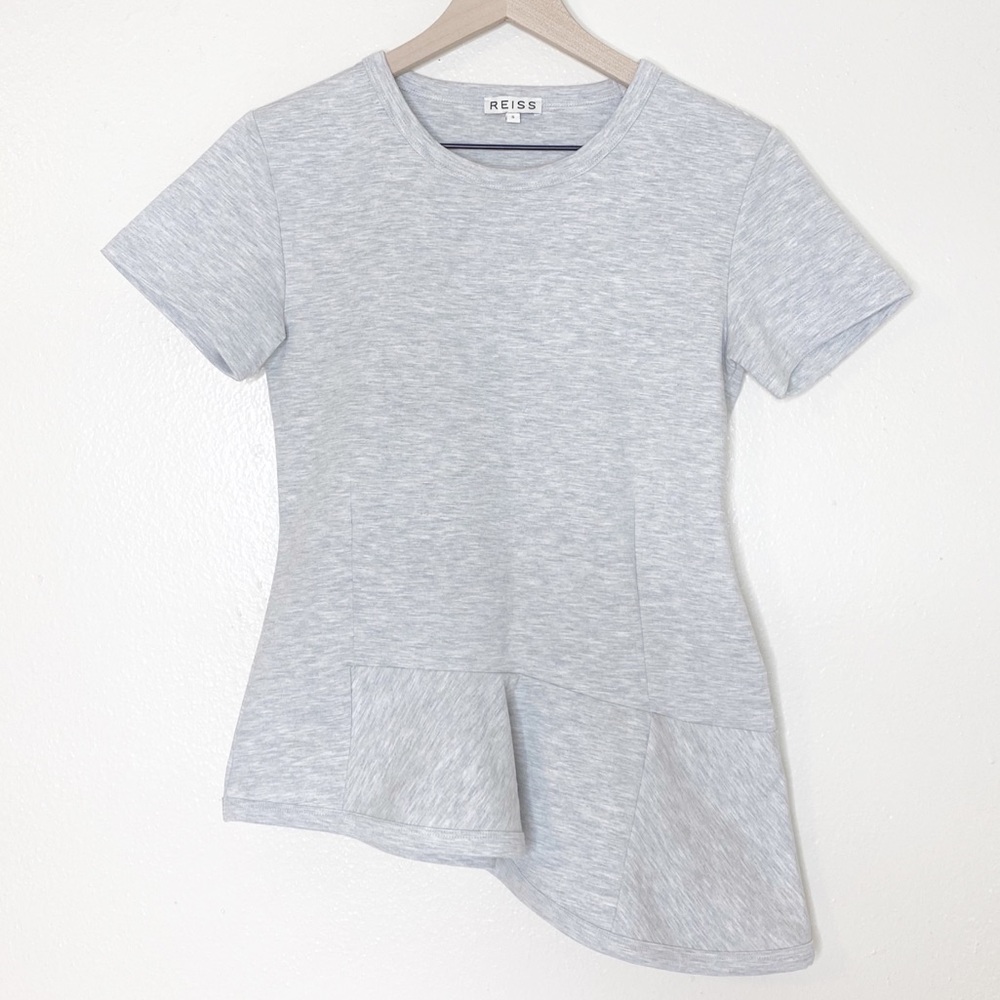 Reiss Grey Asymmetrical Top